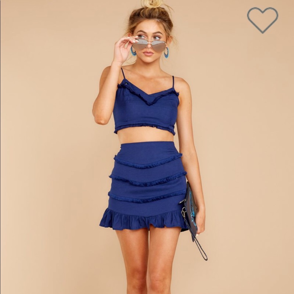 Navy Two Piece Set - Never worn